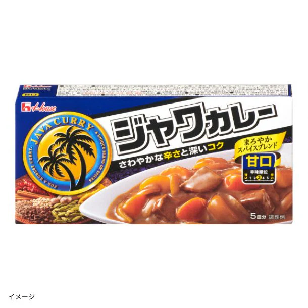 ハウス食品「ジャワカレー 甘口」104g