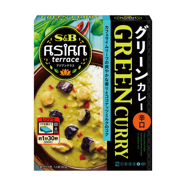 エスビー食品「アジアンテラス グリーンカレー 辛口」180g
