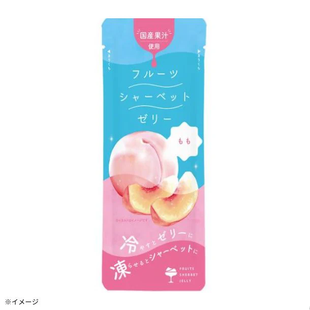 「フルーツシャーベットゼリー もも」80g