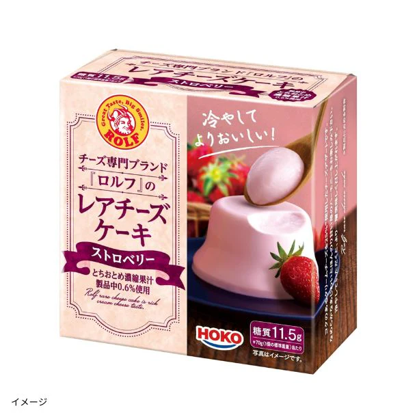 宝幸「ロルフ レアチーズケーキ（ストロベリー）」70g