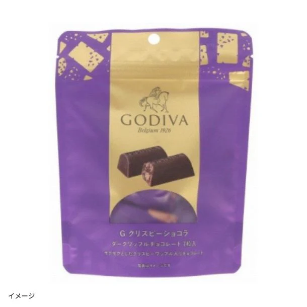 GODIVA「G クリスピーショコラ ダークワッフルチョコレート」7粒入