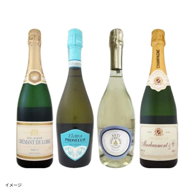 「シャンパン入り!上質スパークリングワインセット」750ml