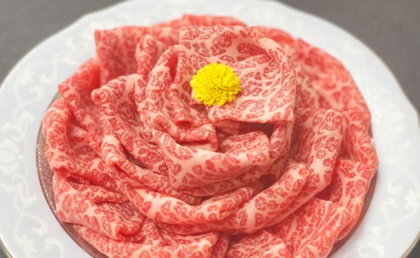 九州産「黒毛和牛A4ランク以上 特選赤身スライス」500g×2パック