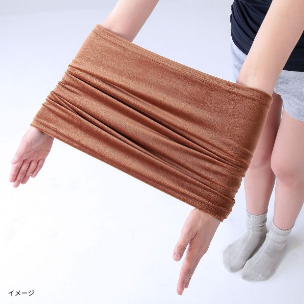 「もっちりベロア調のびのび枕カバー ベージュ」2枚組 - Image 2