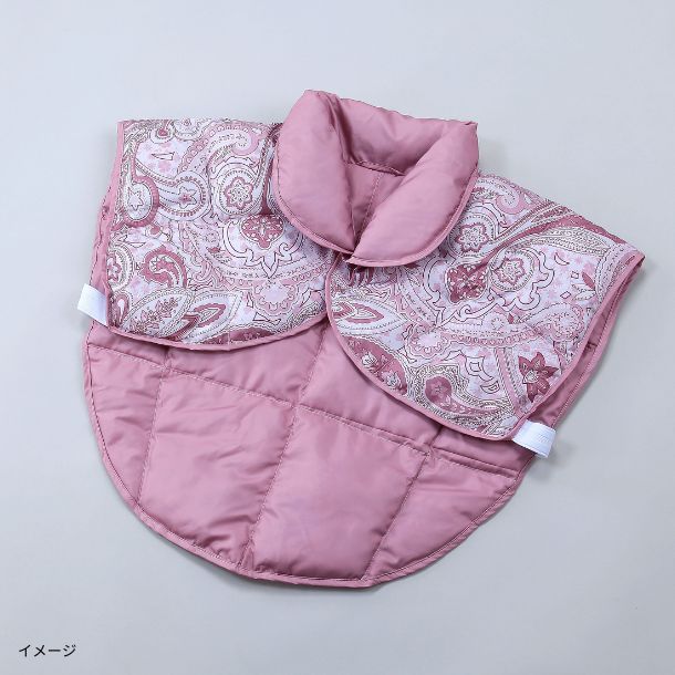 「羽毛肩当て ピンク」