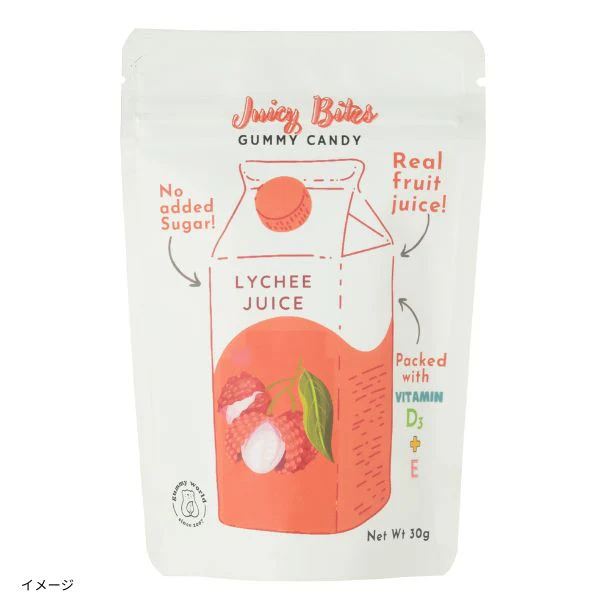 「Bites ビタミングミ ライチジュース」30g