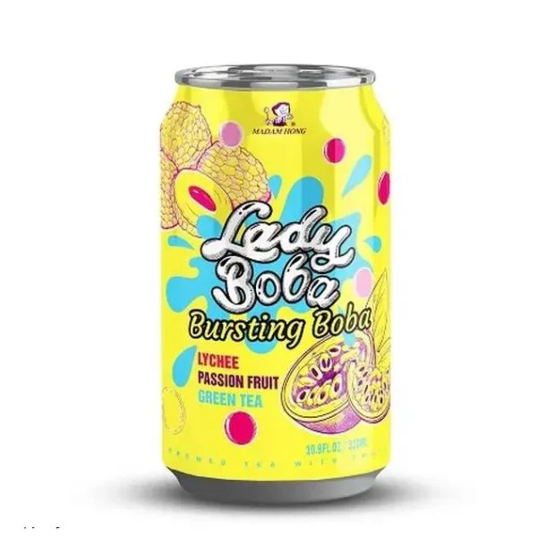 「ポッピングボバ パッションフルーツ＆ライチグリーンティー」320ml