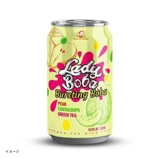 「ポッピングボバ マスクメロン＆洋梨グリーンティー」320ml