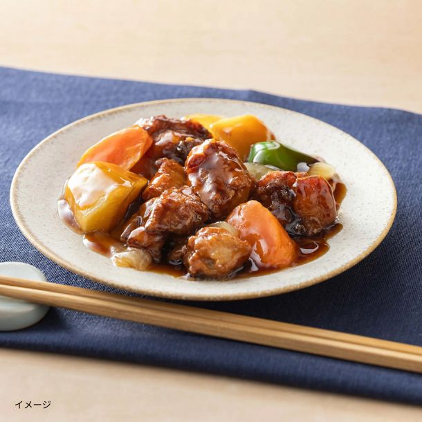 大戸屋「鶏と野菜の黒酢あん」160g