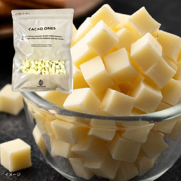 「準チョコレート ホワイトキューブタイプ コーティング・焼き菓子用」500g