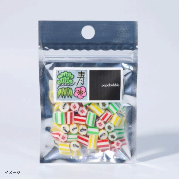 PAPABUBBLE「千歳飴ミックス 鶴亀」40g