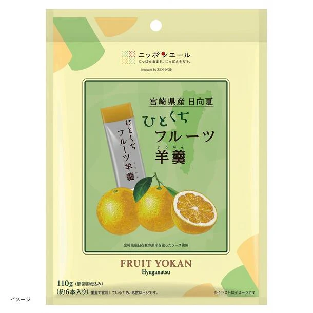 JA全農「ニッポンエール 宮崎県産日向夏 ひとくちフルーツ羊羹」110g