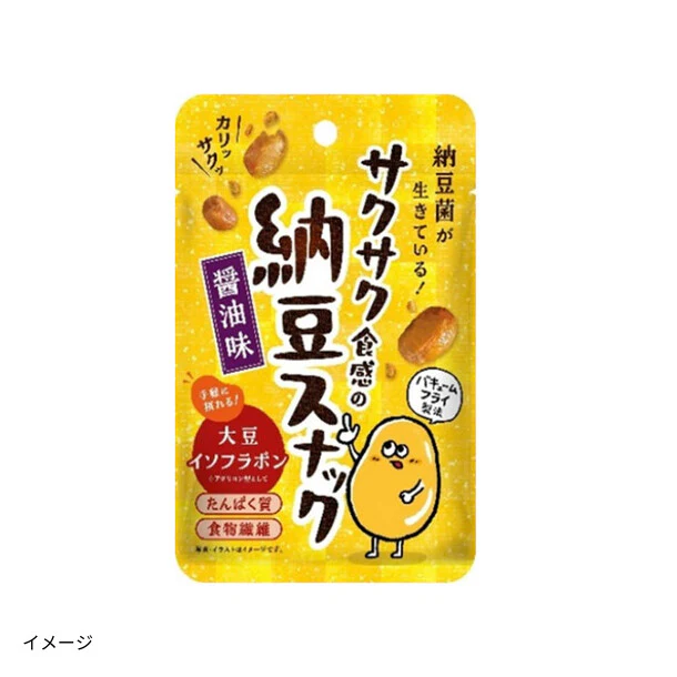 「サクサク食感の納豆スナック 醤油味」15g