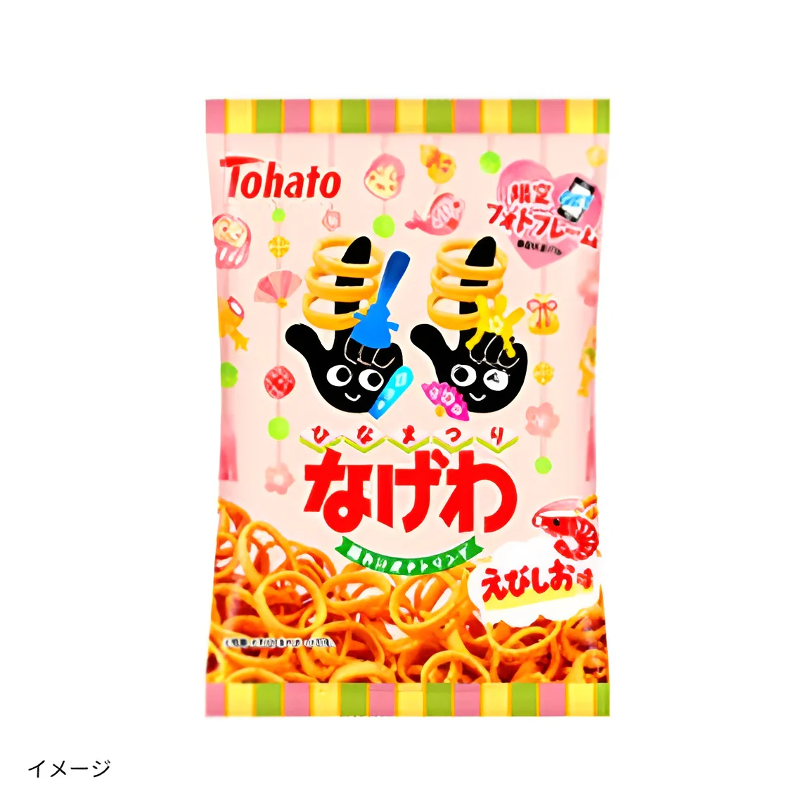 東ハト「なげわ えびしお味（ひなまつり）」52g