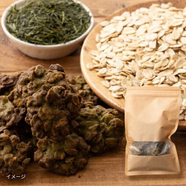 「オートミールクッキー 緑茶」100g