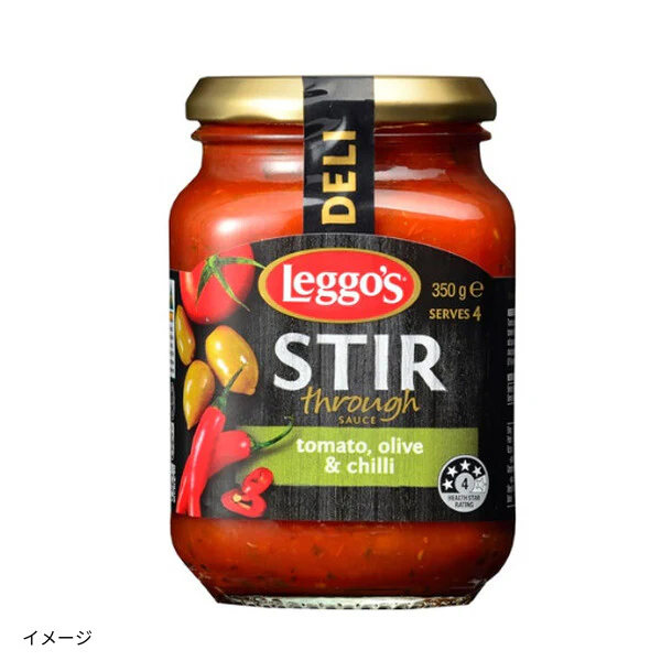 明治屋「レゴス パスタソース トマト・オリーブ・チリ」350g