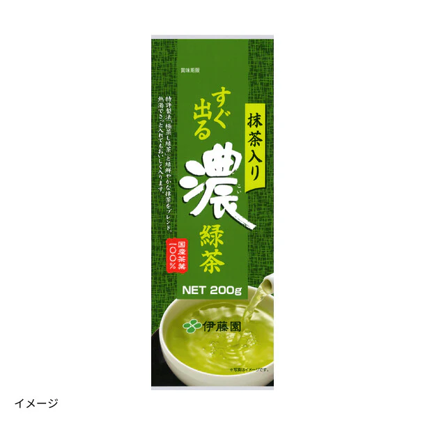 伊藤園「すぐ出る濃緑茶 抹茶入り」200g