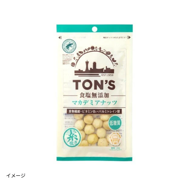 東洋ナッツ「TON'S 食塩無添加 マカデミアナッツ」40g