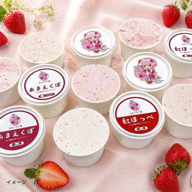「あんいちご園いちごジェラート」6個入り - Image 2