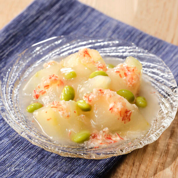 「冬瓜と枝豆の鶏そぼろ餡かけ（かにかま入り）」175g - Image 2