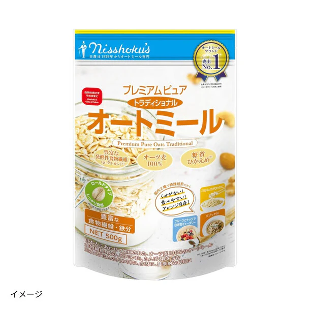 日食「プレミアムピュアトラディショナルオートミール」500g