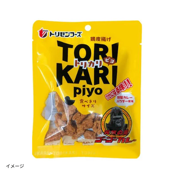「鶏皮揚げ トリカリ ピヨ ゴーゴーカレー味」27g