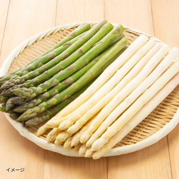 北海道産「グリーン＆ホワイトアスパラセット Lサイズ」500g